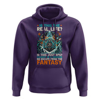 Is This the Real Life RPG Parody Fantasy Dice Hoodie Funny Epic Tabletop Dungeon Roleplay Game Fans - Wonder Print Shop