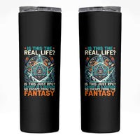 Is This the Real Life RPG Parody Fantasy Dice Skinny Tumbler Funny Epic Tabletop Dungeon Roleplay Game Fans - Wonder Print Shop