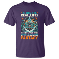 Is This the Real Life RPG Parody Fantasy Dice T Shirt Funny Epic Tabletop Dungeon Roleplay Game Fans - Wonder Print Shop