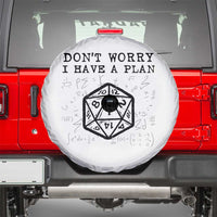 Don’t Worry I Have a Plan Dice Humor Spare Tire Cover Funny Tabletop RPG Dungeon Roleplay Fans - Wonder Print Shop
