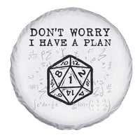 Don’t Worry I Have a Plan Dice Humor Spare Tire Cover Funny Tabletop RPG Dungeon Roleplay Fans - Wonder Print Shop