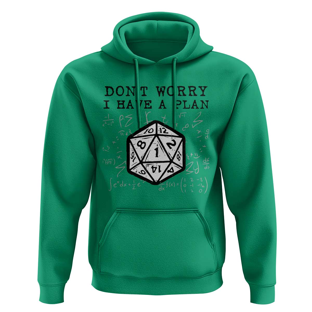 Don’t Worry I Have a Plan Dice Humor Hoodie Funny Tabletop RPG Dungeon Roleplay Fans - Wonder Print Shop