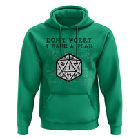 Don’t Worry I Have a Plan Dice Humor Hoodie Funny Tabletop RPG Dungeon Roleplay Fans - Wonder Print Shop