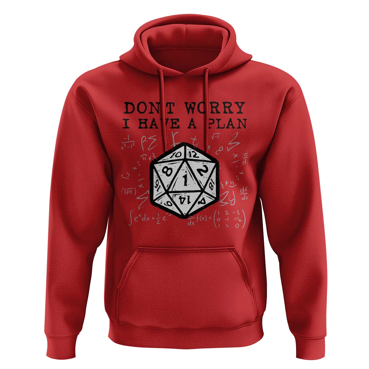Don’t Worry I Have a Plan Dice Humor Hoodie Funny Tabletop RPG Dungeon Roleplay Fans - Wonder Print Shop