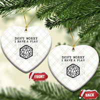 Don’t Worry I Have a Plan Dice Humor Ceramic Ornament Funny Tabletop RPG Dungeon Roleplay Fans - Wonder Print Shop