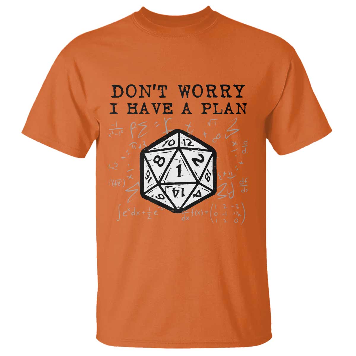 Don’t Worry I Have a Plan Dice Humor T Shirt Funny Tabletop RPG Dungeon Roleplay Fans - Wonder Print Shop