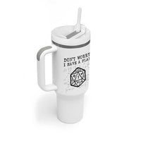 Don’t Worry I Have a Plan Dice Humor Tumbler With Handle Funny Tabletop RPG Dungeon Roleplay Fans - Wonder Print Shop