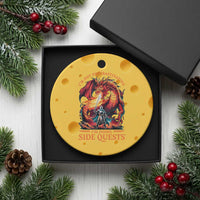I’m Not Procrastinating I’m Doing Side Quests Ceramic Ornament Fantasy Gamer Humor Epic Dragon RPG Adventure - Wonder Print Shop