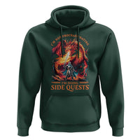 I’m Not Procrastinating I’m Doing Side Quests Hoodie Fantasy Gamer Humor Epic Dragon RPG Adventure - Wonder Print Shop