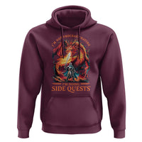 I’m Not Procrastinating I’m Doing Side Quests Hoodie Fantasy Gamer Humor Epic Dragon RPG Adventure - Wonder Print Shop