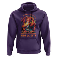 I’m Not Procrastinating I’m Doing Side Quests Hoodie Fantasy Gamer Humor Epic Dragon RPG Adventure - Wonder Print Shop