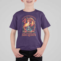 I’m Not Procrastinating I’m Doing Side Quests T Shirt For Kid Fantasy Gamer Humor Epic Dragon RPG Adventure - Wonder Print Shop