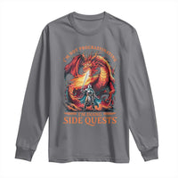 I’m Not Procrastinating I’m Doing Side Quests Long Sleeve Shirt Fantasy Gamer Humor Epic Dragon RPG Adventure - Wonder Print Shop