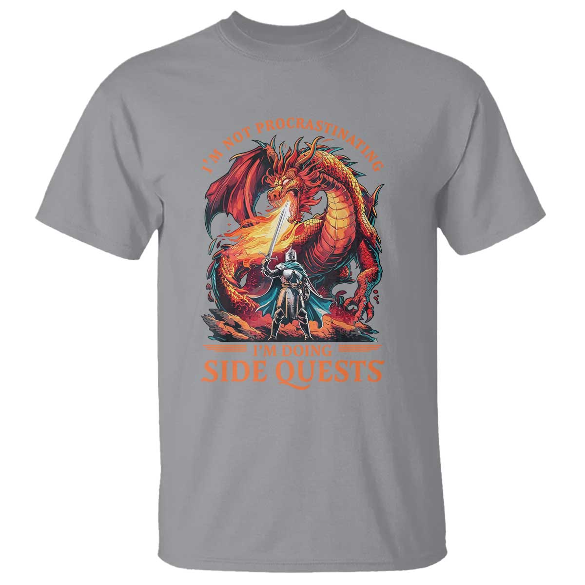 I’m Not Procrastinating I’m Doing Side Quests T Shirt Fantasy Gamer Humor Epic Dragon RPG Adventure - Wonder Print Shop