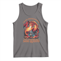 I’m Not Procrastinating I’m Doing Side Quests Tank Top Fantasy Gamer Humor Epic Dragon RPG Adventure - Wonder Print Shop