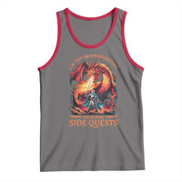 I’m Not Procrastinating I’m Doing Side Quests Tank Top Fantasy Gamer Humor Epic Dragon RPG Adventure - Wonder Print Shop