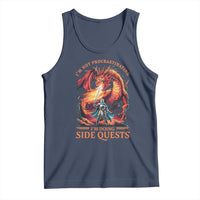 I’m Not Procrastinating I’m Doing Side Quests Tank Top Fantasy Gamer Humor Epic Dragon RPG Adventure - Wonder Print Shop