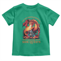 I’m Not Procrastinating I’m Doing Side Quests Toddler T Shirt Fantasy Gamer Humor Epic Dragon RPG Adventure - Wonder Print Shop