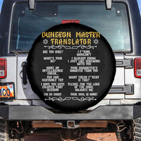 Dungeon Master Translator RPG Humor Spare Tire Cover Sarcastic Tabletop Roleplay Game Masters and Players - Wonder Print Shop