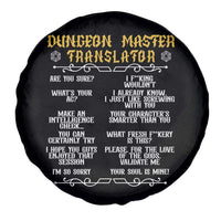 Dungeon Master Translator RPG Humor Spare Tire Cover Sarcastic Tabletop Roleplay Game Masters and Players - Wonder Print Shop