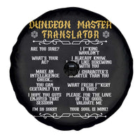 Dungeon Master Translator RPG Humor Spare Tire Cover Sarcastic Tabletop Roleplay Game Masters and Players - Wonder Print Shop