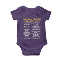 Dungeon Master Translator RPG Humor Baby Onesie Sarcastic Tabletop Roleplay Game Masters and Players - Wonder Print Shop