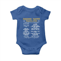 Dungeon Master Translator RPG Humor Baby Onesie Sarcastic Tabletop Roleplay Game Masters and Players - Wonder Print Shop