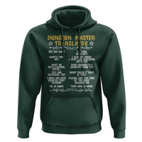 Dungeon Master Translator RPG Humor Hoodie Sarcastic Tabletop Roleplay Game Masters and Players - Wonder Print Shop