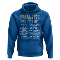 Dungeon Master Translator RPG Humor Hoodie Sarcastic Tabletop Roleplay Game Masters and Players - Wonder Print Shop