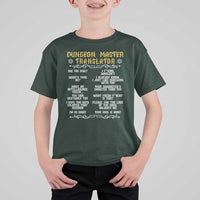 Dungeon Master Translator RPG Humor T Shirt For Kid Sarcastic Tabletop Roleplay Game Masters and Players - Wonder Print Shop