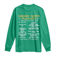 Dungeon Master Translator RPG Humor Long Sleeve Shirt Sarcastic Tabletop Roleplay Game Masters and Players - Wonder Print Shop
