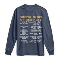 Dungeon Master Translator RPG Humor Long Sleeve Shirt Sarcastic Tabletop Roleplay Game Masters and Players - Wonder Print Shop