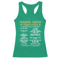 Dungeon Master Translator RPG Humor Racerback Tank Top Sarcastic Tabletop Roleplay Game Masters and Players - Wonder Print Shop
