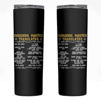 Dungeon Master Translator RPG Humor Skinny Tumbler Sarcastic Tabletop Roleplay Game Masters and Players - Wonder Print Shop