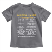 Dungeon Master Translator RPG Humor Toddler T Shirt Sarcastic Tabletop Roleplay Game Masters and Players - Wonder Print Shop
