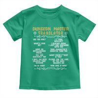 Dungeon Master Translator RPG Humor Toddler T Shirt Sarcastic Tabletop Roleplay Game Masters and Players - Wonder Print Shop