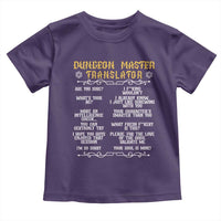 Dungeon Master Translator RPG Humor Toddler T Shirt Sarcastic Tabletop Roleplay Game Masters and Players - Wonder Print Shop