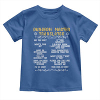 Dungeon Master Translator RPG Humor Toddler T Shirt Sarcastic Tabletop Roleplay Game Masters and Players - Wonder Print Shop