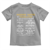 Dungeon Master Translator RPG Humor Toddler T Shirt Sarcastic Tabletop Roleplay Game Masters and Players - Wonder Print Shop