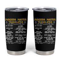 Dungeon Master Translator RPG Humor Tumbler Cup Sarcastic Tabletop Roleplay Game Masters and Players - Wonder Print Shop