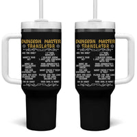 Dungeon Master Translator RPG Humor Tumbler With Handle Sarcastic Tabletop Roleplay Game Masters and Players - Wonder Print Shop