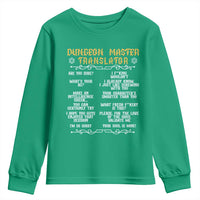 Dungeon Master Translator RPG Humor Youth Sweatshirt Sarcastic Tabletop Roleplay Game Masters and Players - Wonder Print Shop