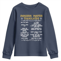 Dungeon Master Translator RPG Humor Youth Sweatshirt Sarcastic Tabletop Roleplay Game Masters and Players - Wonder Print Shop