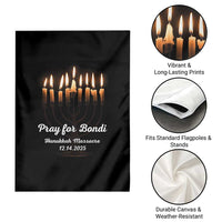 Pray for Bondi Australia Hanukkah Dec 14 2025 Garden Flag Menorah Lights Jewish Faith Memorial - Wonder Print Shop