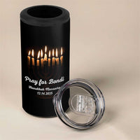 Pray for Bondi Australia Hanukkah Dec 14 2025 4 in 1 Can Cooler Tumbler Menorah Lights Jewish Faith Memorial - Wonder Print Shop