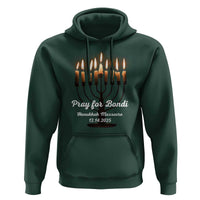 Pray for Bondi Australia Hanukkah Dec 14 2025 Hoodie Menorah Lights Jewish Faith Memorial - Wonder Print Shop