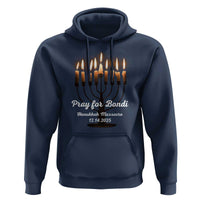 Pray for Bondi Australia Hanukkah Dec 14 2025 Hoodie Menorah Lights Jewish Faith Memorial - Wonder Print Shop