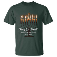 Pray for Bondi Australia Hanukkah Dec 14 2025 T Shirt Menorah Lights Jewish Faith Memorial - Wonder Print Shop