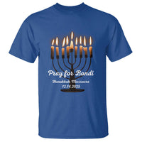 Pray for Bondi Australia Hanukkah Dec 14 2025 T Shirt Menorah Lights Jewish Faith Memorial - Wonder Print Shop