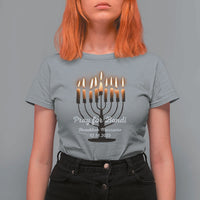 Pray for Bondi Australia Hanukkah Dec 14 2025 T Shirt For Women Menorah Lights Jewish Faith Memorial - Wonder Print Shop